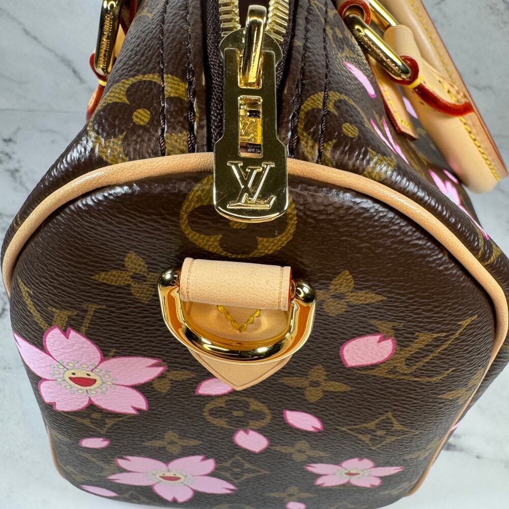 Louis Vuitton Murakami Bag Cherry Blossom Speedy 25 LV X TM Monogram Bandouliere - Picture 11 of 14